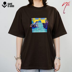 [BST Nối] Áo Phông Cotton In Hình Trò Chơi Dân Gian Ô Ăn Quan